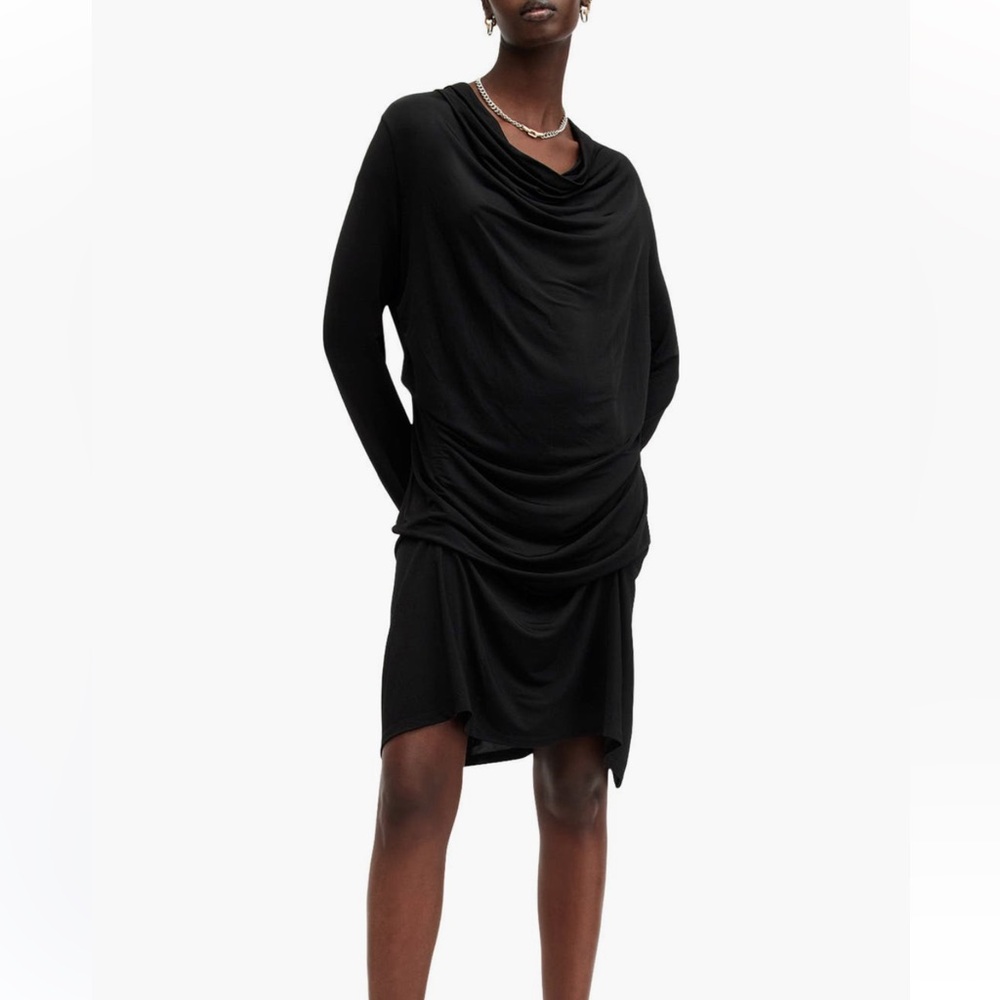 NWT ALL SAINTS Elegant Black minidress size 4